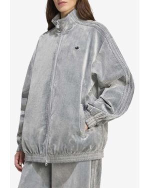 adidas Originals Oversized Track Jacket - Gray