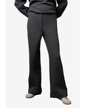 Max Mara Turn-Up Flared-Leg Pants - Black