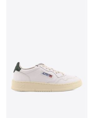 Autry Medalist Leather Panelled Sneakers - White