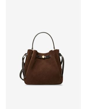 Tory Burch Romy Suede Bucket Bag - Brown