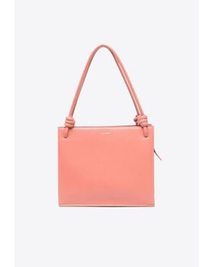 Jil Sander Logo Stamped Shoulder Bag - Pink