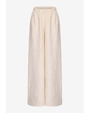 Ruohan Lounge Wide-Leg Pants - Natural