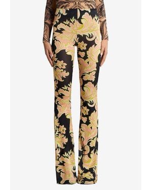 Etro Venus Print Pants - Yellow
