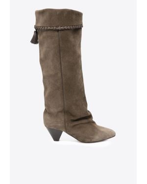 Isabel Marant Dalby 55 Knee-Length Suede Boots - Brown