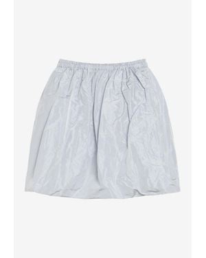 Prada Technical Taffeta Mini Skirt - White
