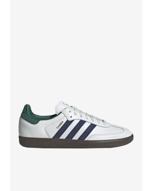 adidas Originals Samba Og Leather Low-Top Sneakers - White