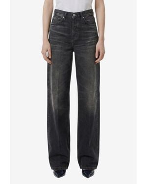 Haikure Bethany Washed Denim Pants - Black