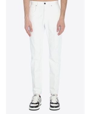 Fendi Selleria Straight-Leg Jeans - White