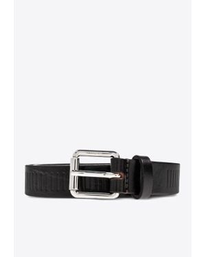 Lemaire Rail Leather Belt - White