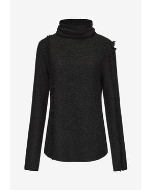 Ruohan Iona Turtleneck Silk And Cashmere Sweater - Black