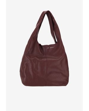 Ami Paris Etienne Supple Leather Hobo Bag - Purple