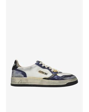 Autry Medalist Super Vintage Low-Top Sneakers - White