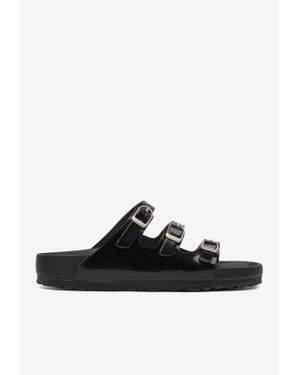 Birkenstock Florida Fresh Leather Sandals - Black