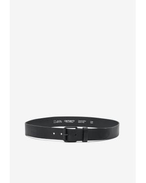 Carhartt Script Leather Belt - White
