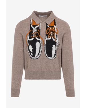 Acne Studios Klastron Wool Sweater - Grey