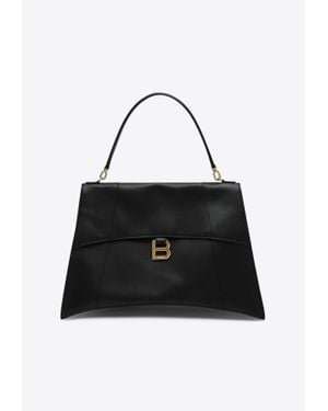 トートバッグ BALENCIAGA 'Tote Hourglass Soft' large shopping bag Black Women's Hourglass Soft Tote Bag Large in Black | Balenciaga US
