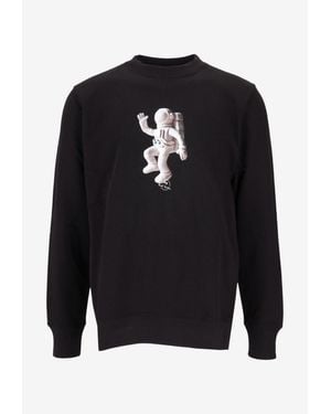 Paul Smith Astronaut-Print Crewneck Sweatshirt - Blue