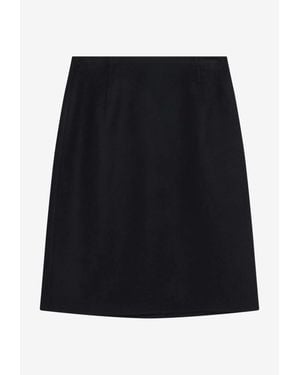 Loro Piana Vivian Mini Cashmere Skirt - Black