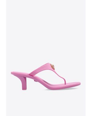 Versace Alia 55 Thong Sandals - Pink