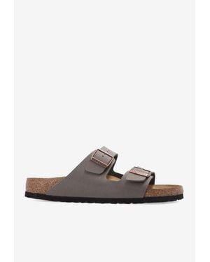 Birkenstock Arizona Birko-Flor Slides - White