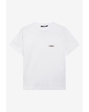 Jacquemus Gros Grain Fitted T-Shirt - White
