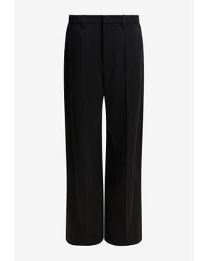 Brunello Cucinelli Wide-Leg Tailored Pants - Black