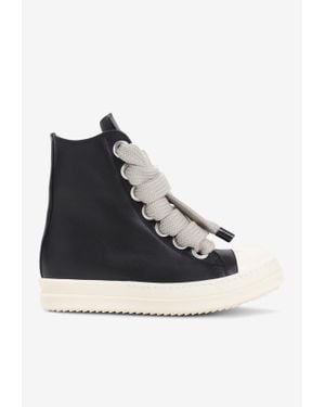 Rick Owens Jumbolace High-Top Sneakers - Black