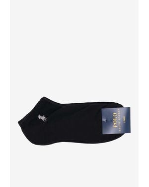 Ralph Lauren Low-Cut Logo Socks - Black