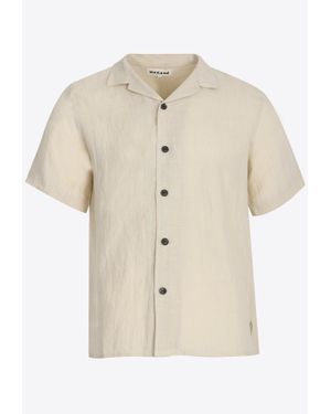 Marané Sor Camp Collar Linen Shirt - Natural