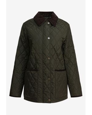Burberry Diamond-Quilted Nylon Country Jacket - Green
