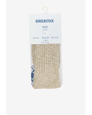 Birkenstock Ribbed Ankle Socks - White