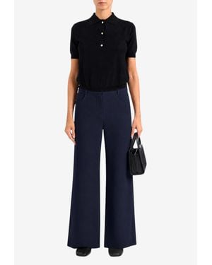 Max Mara Gela Wide-Leg Pants - Blue