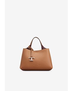 Tod's Monogram Leather Shoulder Bag - White