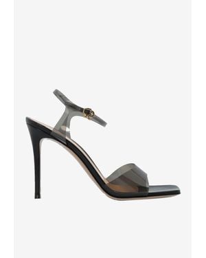 Gianvito Rossi Cher 100 Plexi Sandals - White