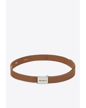 Carhartt Logo Embossed Clip Belt - Brown