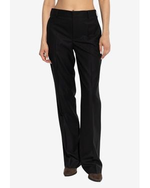 Moschino Tailored Straight-Leg Pants - Black