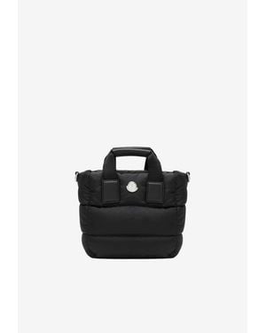 Moncler Micro Caradoc Padded Nylon Handbag - Black