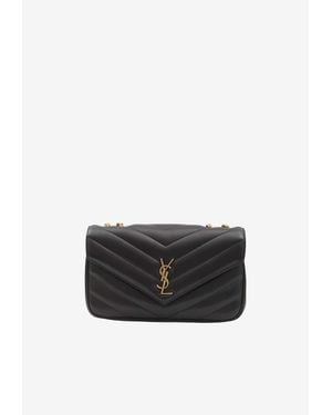 Saint Laurent Medium Loulou Shoulder Bag - White