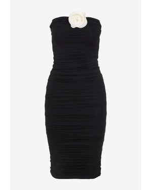 LaRevêche Mirey Gathered Mini Dress - Blue