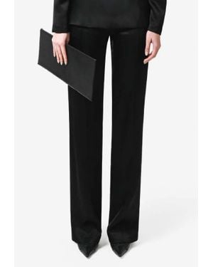 Matériel Straight-Leg Tailored Pants - Black