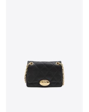 ショルダーバッグ・ポシェット Burberry Black Leather Small Strand Shoulder Bag Small Strand Bag​ in Black - Women, Leather | Burberry® Official