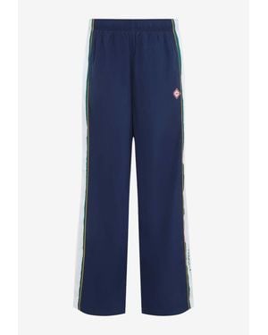 CASABLANCA Logo Print Track Pants - Blue