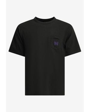 Needles Pocket Tee Crewneck T-Shirt - Black