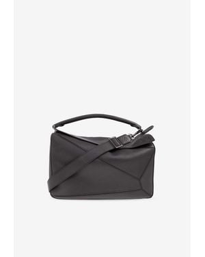 Loewe Large Puzzle Shoulder Bag - Blue