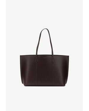 Tory Burch Large Perry Leather Tote Bag - Brown