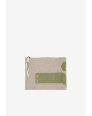 Isabel Marant Netia Clutch Bag - White