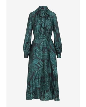 Etro Midi Ruched Dress - Green