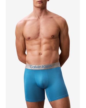 Calvin Klein Logo Waistband Boxer Briefs - Blue