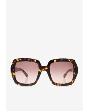 Chloé Marcie Square Sunglasses - Natural