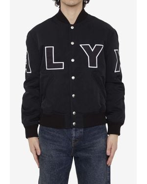 1017 ALYX 9SM Logo Varsity Bomber Jacket - Blue